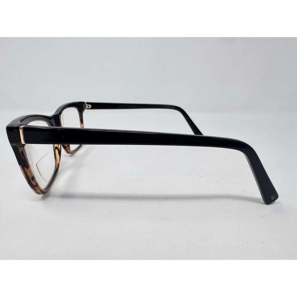 Christian Siriano Anna Square Eyeglass Frames Only Black Tortoise 54-19-140